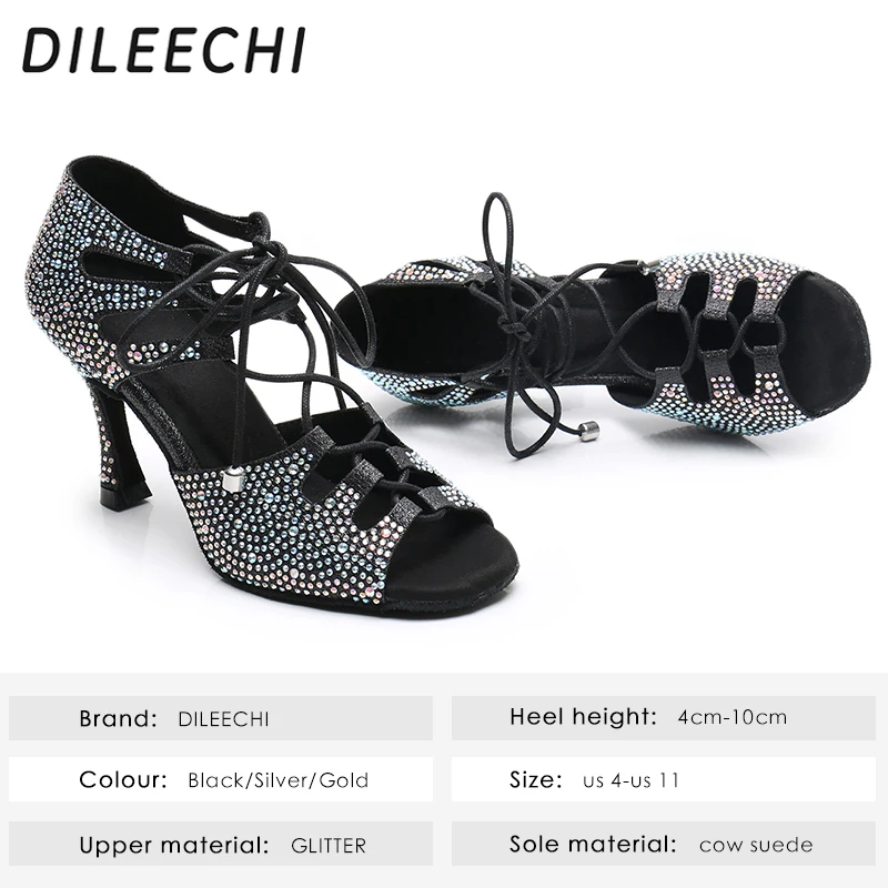Chaussures Rhinestone Noir