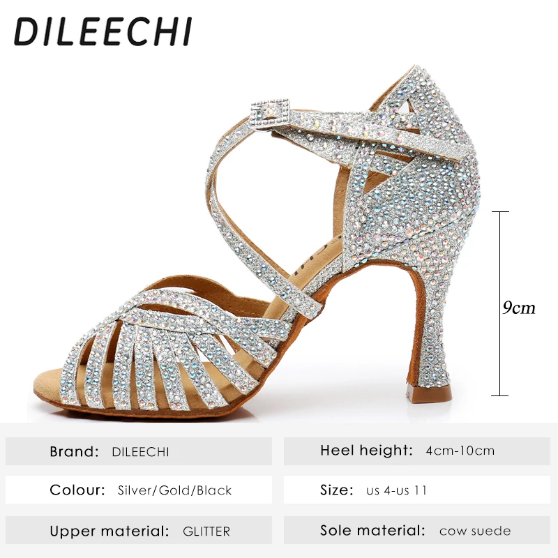 Chaussure de danse Satin Bleu