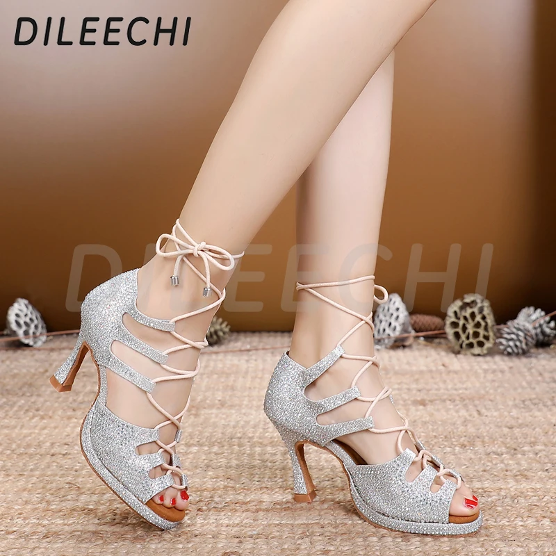 Sandales Glitter Argent/Or