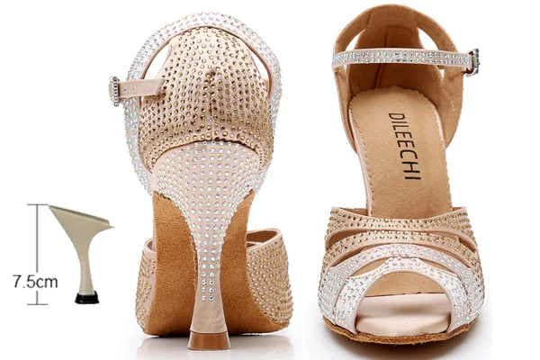 Chaussure de danse Salsa Strass  Femme