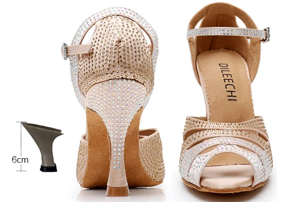 Chaussure de danse Salsa Strass  Femme