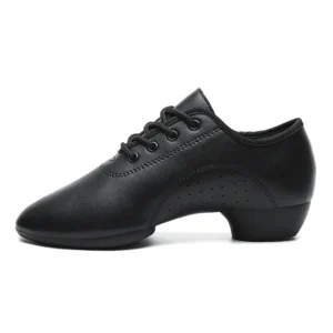 Women's Dance Shoes Black Low Heels Ballroom Girl's Dancing Shoes Tango Salsa Rumba Modern Latino Shoes For Ladies Kids