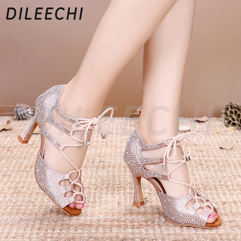 Chaussure de danse Latine Pailletée Femme