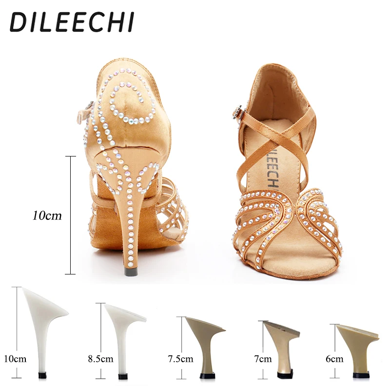 Sandales Satin Rouge Strass