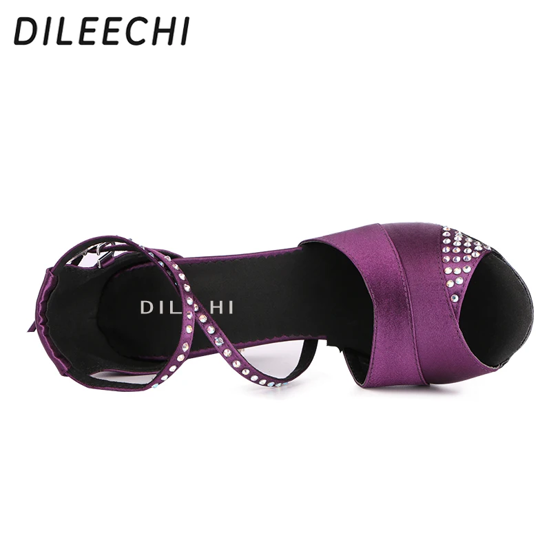 Chaussure de danse Satin Violet-Bleu