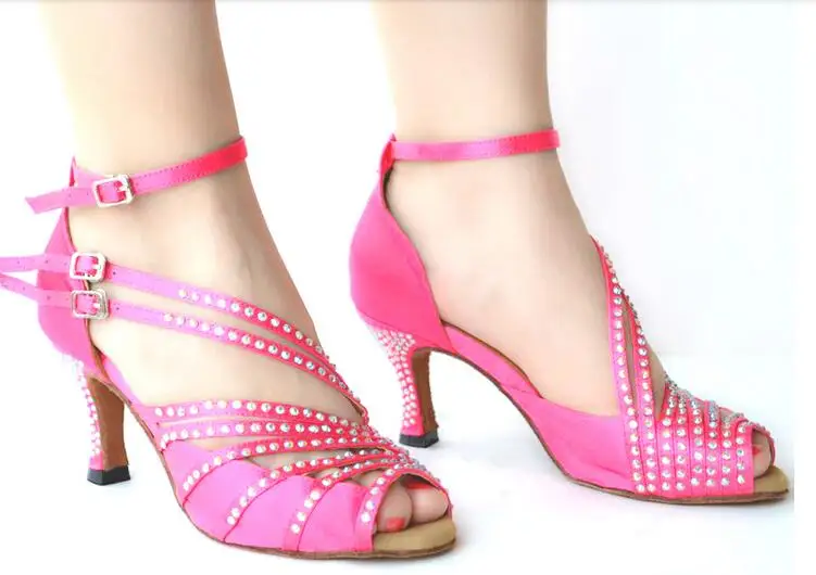 Chaussure de danse Bleue Rhinestone