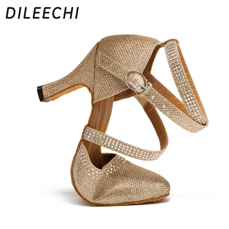 Chaussures Rhinestone Or