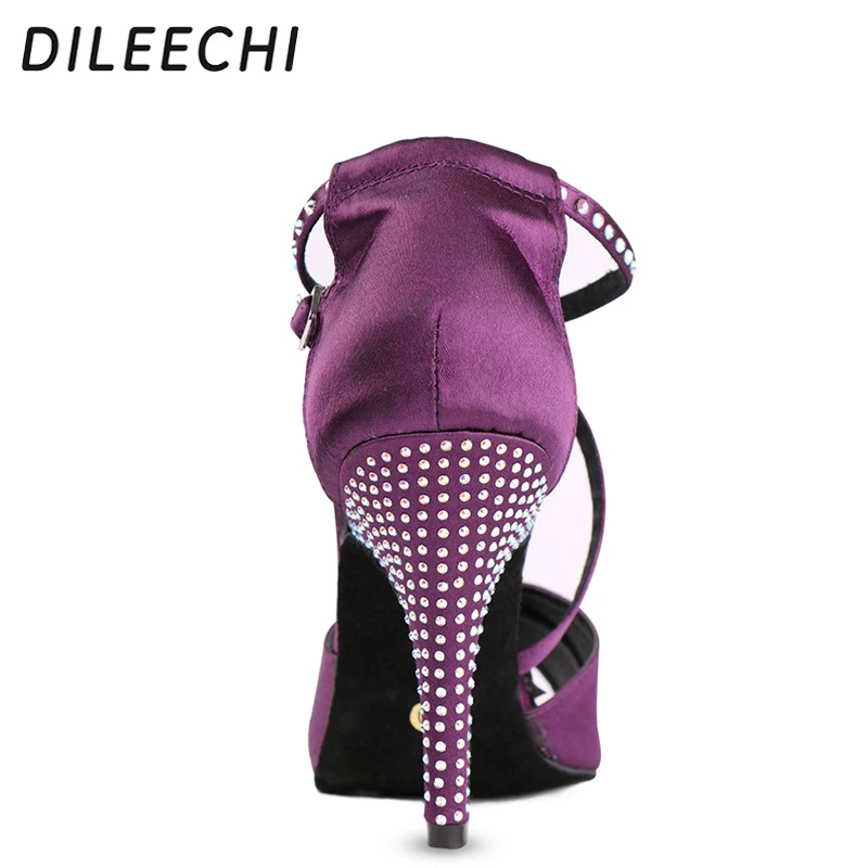 Chaussure de danse Satin Violet-Bleu