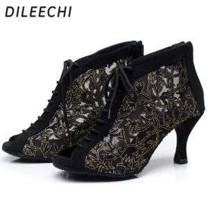 Bottines de danse Dentelle Noire