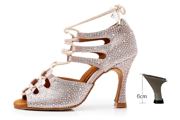 Chaussure de danse Latine Pailletée Femme