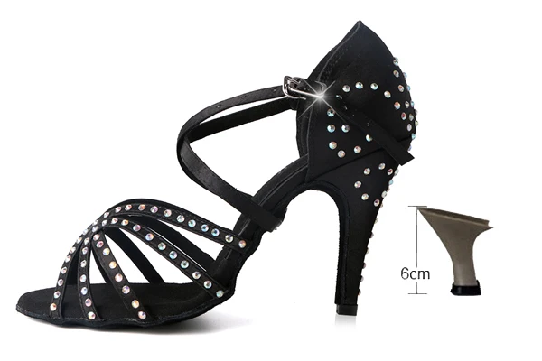 Sandales Satin Rouge Strass