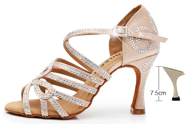 Chaussures Strass Peau/Noir