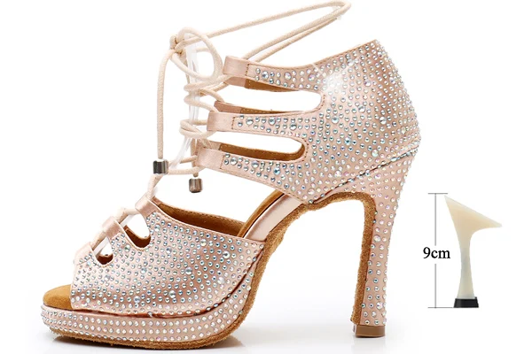 Chaussures Satin Beige