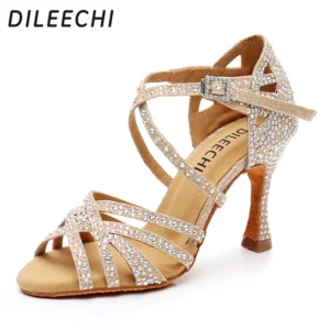 Chaussure de danse Paillettes Or Femme