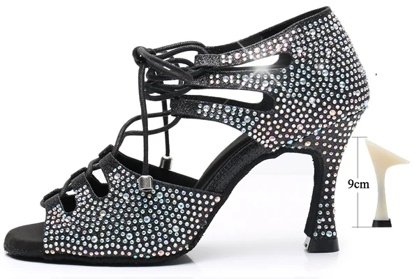 Chaussures Rhinestone Noir