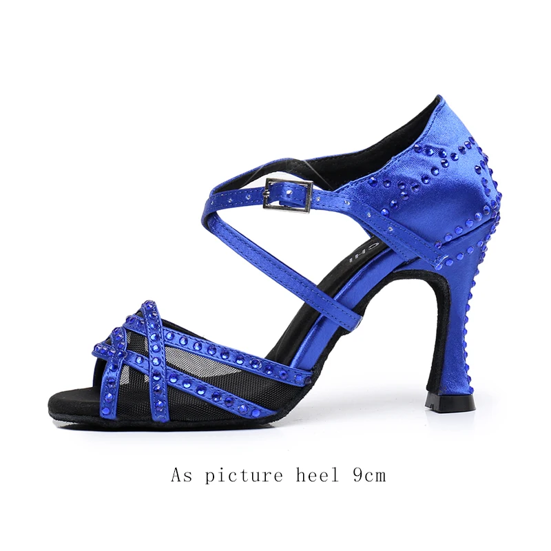 S03bd2624eca349c0a0af2b1e39adcc35i.webp Chaussure de danse Satin Bleu