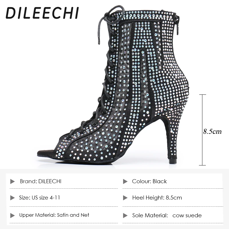 Bottines Salsa Strass Noir
