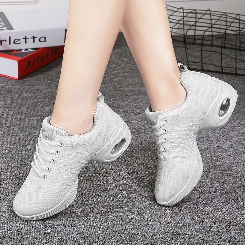 Sneaker Jazz Hip-Hop Blanc Noir Femme