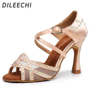 Chaussure de danse Satin Peau Bronze