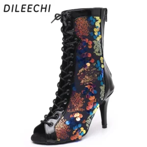 Sandales de danse Satin Tan