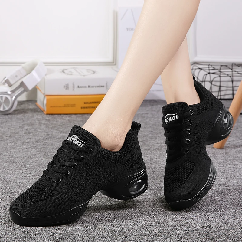 Sneaker Jazz Hip-Hop Blanc Noir Femme